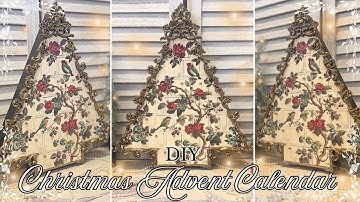 DIY Elegant Christmas Advent Calendar🎄Handmade French Country High-End Christmas Decor