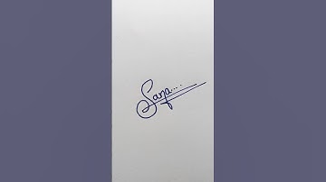 Sana💞 name signature|#handwriting #calligraphy #signature #writing #ytshort #viral #trending #shorts