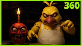 360° FNAF Jumpscare! Scary Chicken Is Watching…