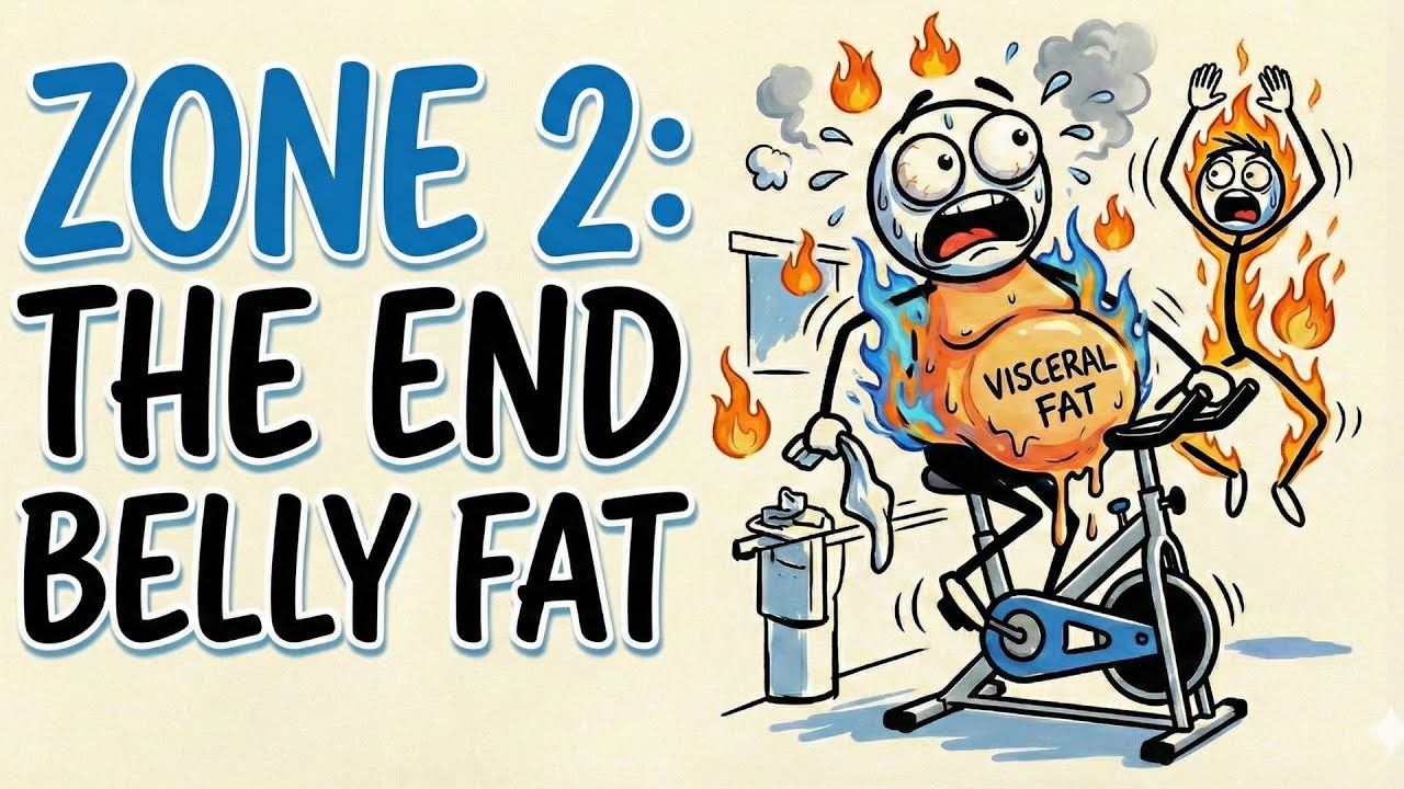 Indoor Zone 2: 6 Ways to Burn Visceral Fat Without Walking Outside. (Science Explained)