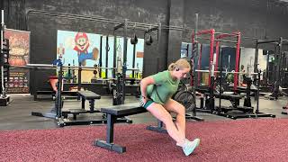Seated Single-Leg Hamstring Stretch on Bench (Static, Scaled) | Hamstring Flexibility