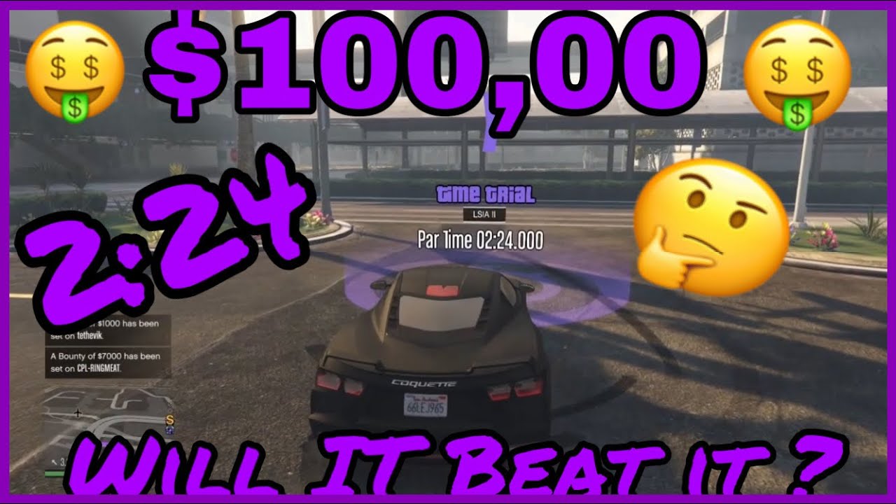 Gta 5 Event Week 100 000 Time Trail Par Time Youtube