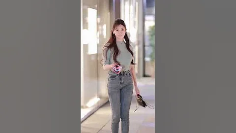 beautiful girl street fashion outfits style #tiktok #chinesefashion #mejoresstreetfashion #shorts