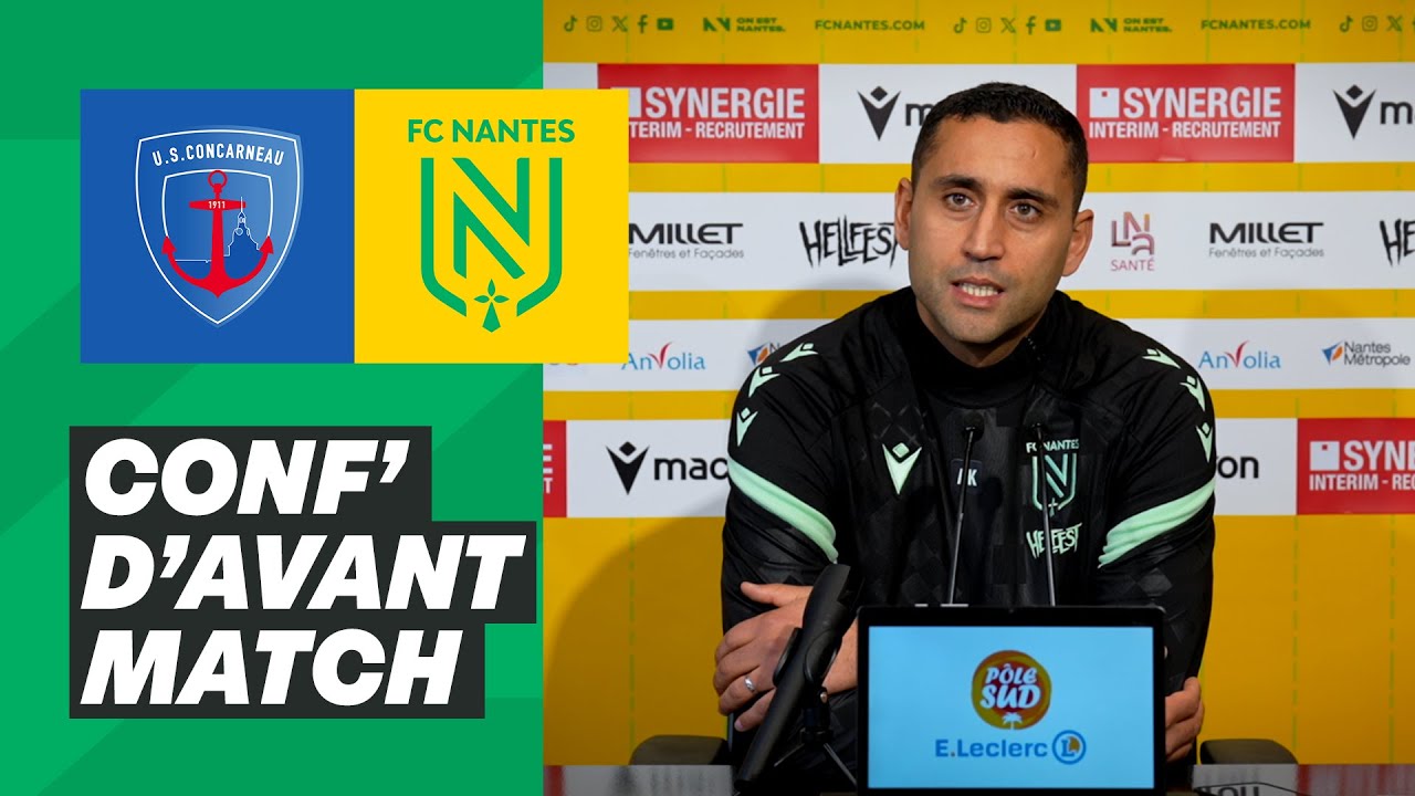 🎥🎙️ [CDF-32èmes] Ahmed Kantari avant US Concarneau - FC Nantes