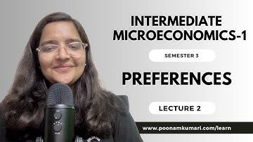 Lecture 2 | Intermediate Microeconomics-1 | Preferences, Completeness, Transitivity,  Monotonicity