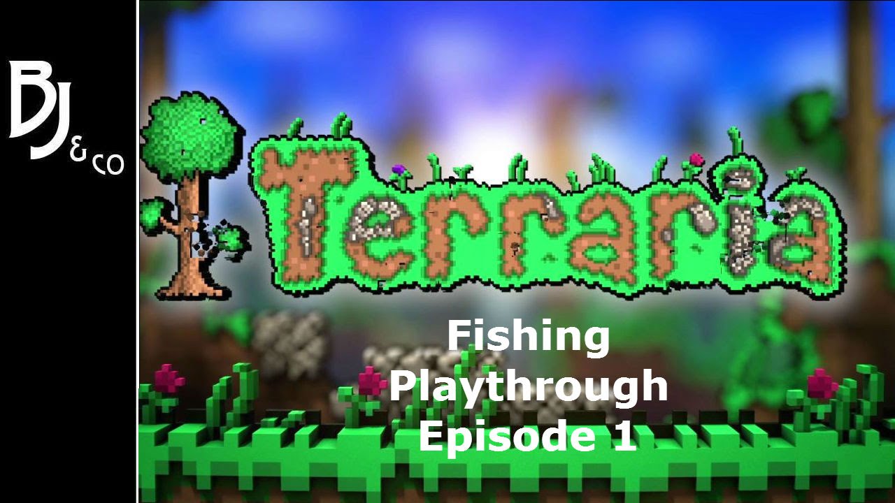 Terraria Fishing Playthrough Ep 1 Getting Setup with necessary Gear