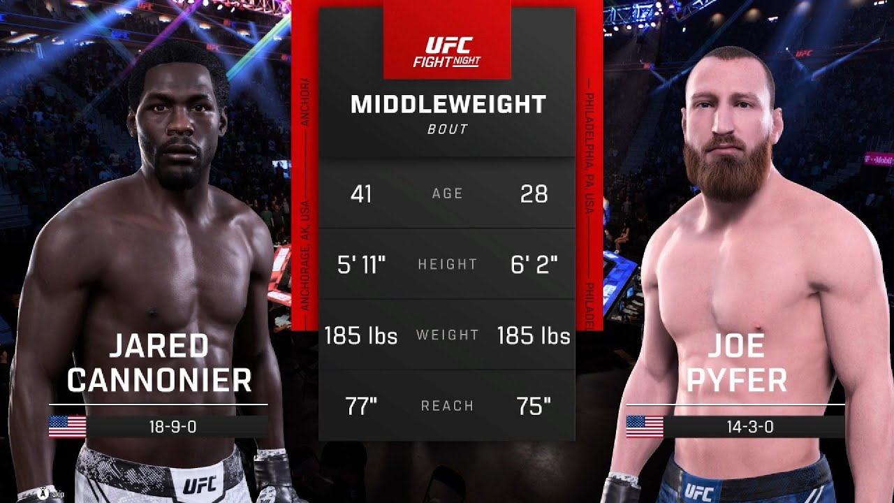 UFC 5 Sim - Jared Cannonier vs. Joe Pyfer | Possible Next Fight