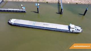 Binnenvaart vanaf rivier Lek richting Lekkanaal | Binnenvaart | Shipspotting
