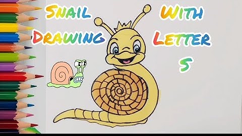 How to Draw a Snail (From the Letter S)