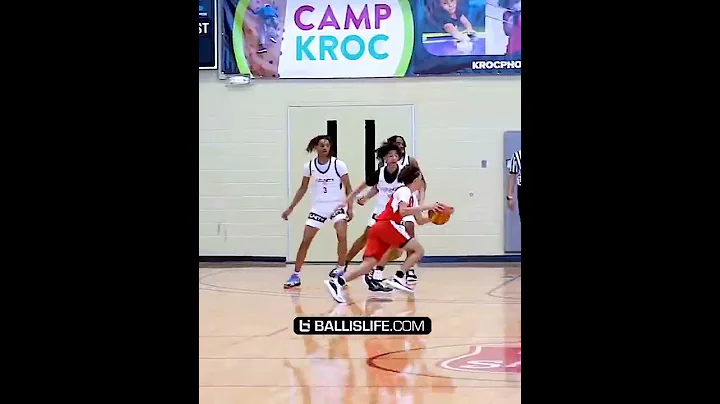 Eddie House 15y/o son Kaden House playing above th...