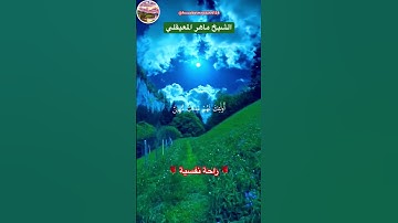 "تلاوة عطرة تشرح الصدر" .. الشيخ ماهر المعيقلي