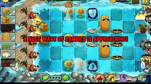 Plants vs. Zombies 2 Frostbite Caves Day 6!