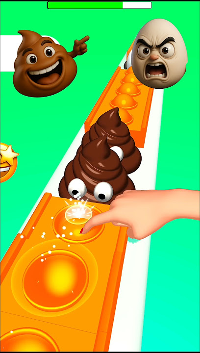 Egg 🥚vs poop 💩 : The Funniest 😂 Pop Run Ever! Part-17 #shorts #funnyshorts