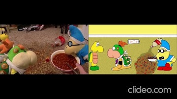 SML Movie: Uh Oh, SpaghettiOs! [Original & Animation Side By Side]
