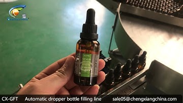 30ML glass dropper bottle filling line/dropper bottle filling capping and labeling machine