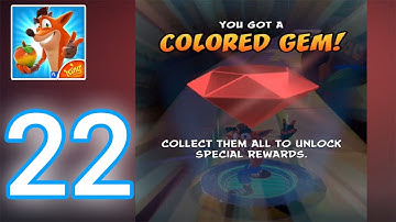 Crash Bandicoot: On The Run! - Gameplay Walkthrough Part 22 - Red Gem Obtained (iOS, Android)