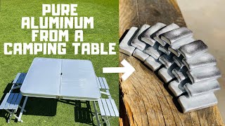 Camping Table Bulk Bars - Huge Haul - ASMR Metal Melting - Trash To Treasure - BigStackD Aluminum