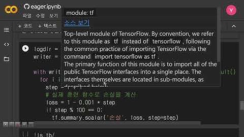 텐서플로우 2.0 가이드 즉시실행 #5 TensorFlow 2.0  Guide Eager Execution
