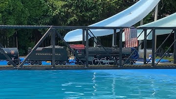 G Scale Train Bridge Across My Pool