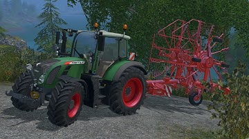 Fendt 718 Vario Raking! | AGO modding | FS15 | #3