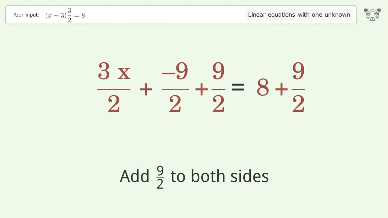 Linear Equation With One Unknown Solve x 3 3 2 8 Step by step linear-equation-with-one-unknown-solve-x-3-3-2-8-step-by-step