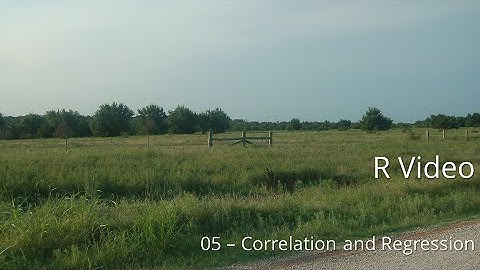 R-05: Correlation and Regression