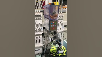 4 functions of flat embroidery +mixed coiling + beads + sequins embroidery machine