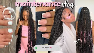 “THAT GIRL” MAINTENANCE VLOG 🎀 : island twist, nails, pedicure, sephora run, self care, + more