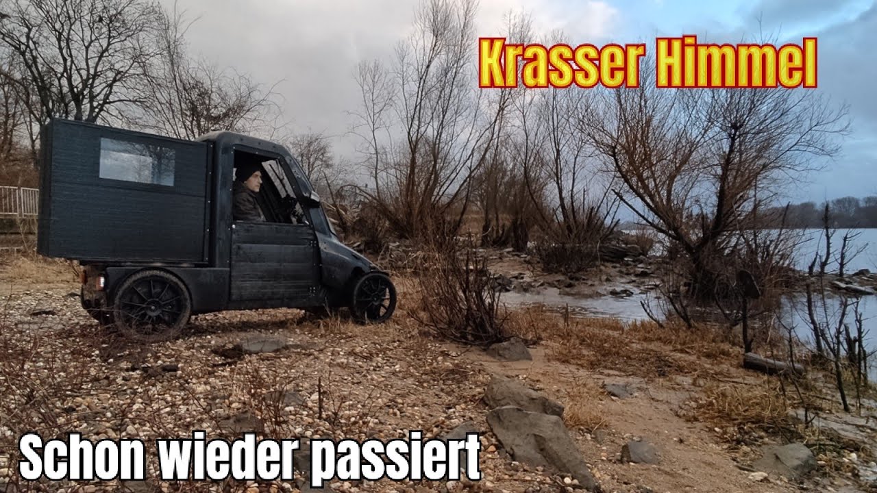 Fahrrad-Wohnmobil Desaster / Winter Ausflug