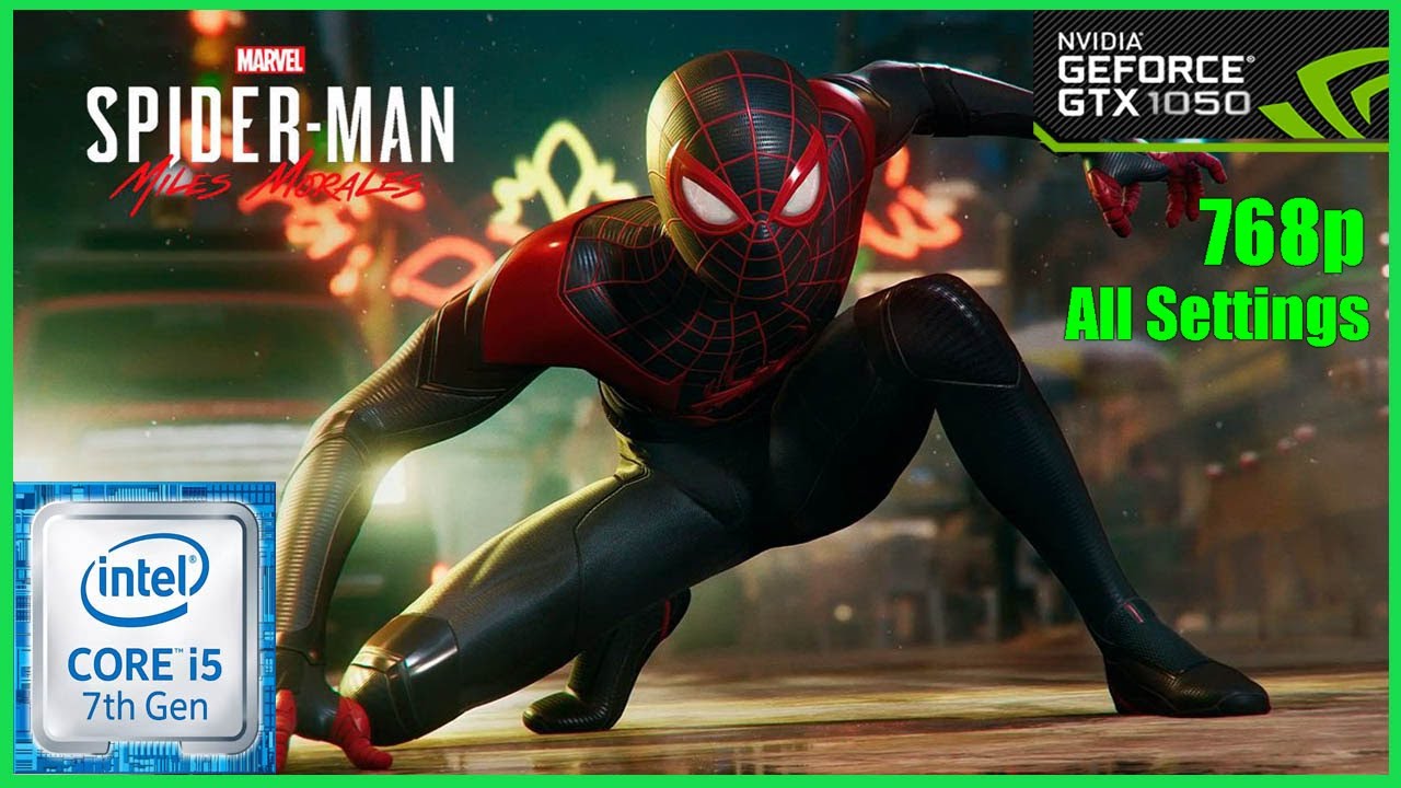 Marvel Spiderman Miles Morales All Settings GTX 1050 I5 7400 YouTube