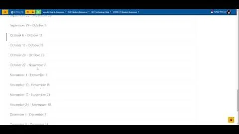 Weekly Format in Moodle