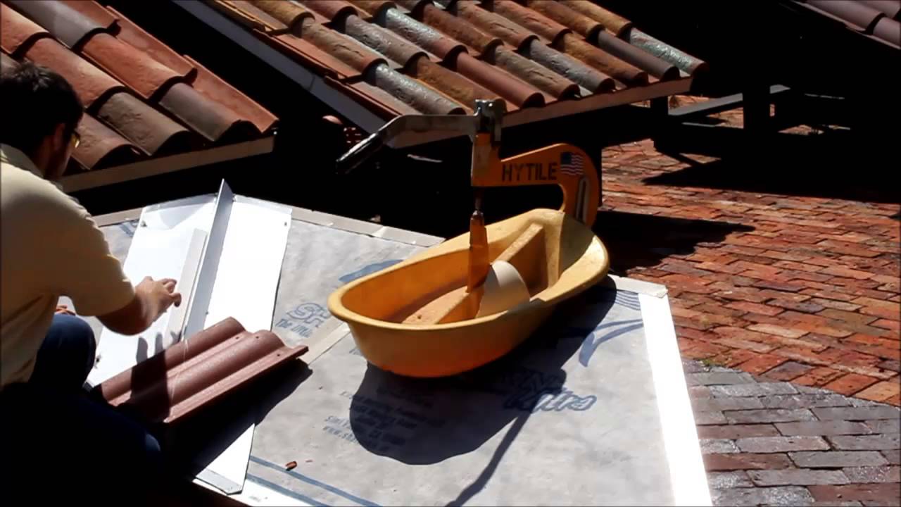 How To Cut Roof Tile Double Eagle Hytile Youtube