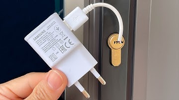 🔑 Unlocking Doors with A mobile charger ! Easily Unlock Every Lock In The World