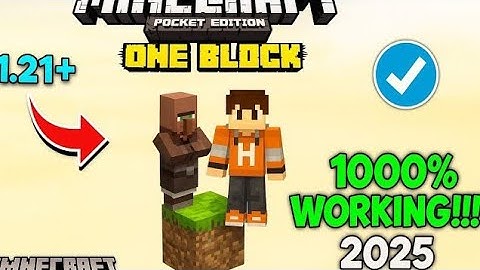 BEST ONE BLOCK MAP FOR MCPE 1.21.94+🔥|| ONE BLOCK MAP OFFICAL VERSION || ONLINE GAMER 2.0 ||