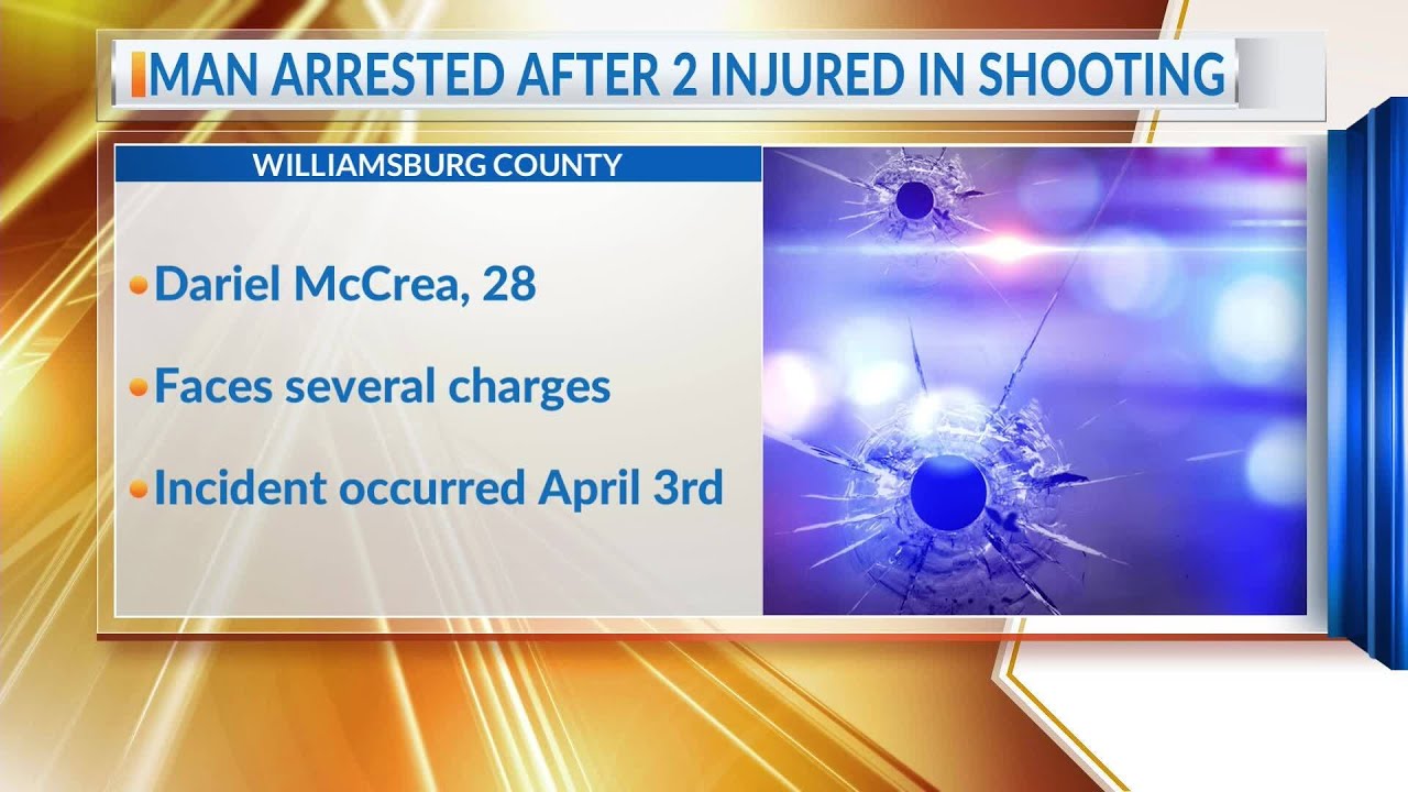 Man arrested after Williamsburg County shooting injures 2 - YouTube