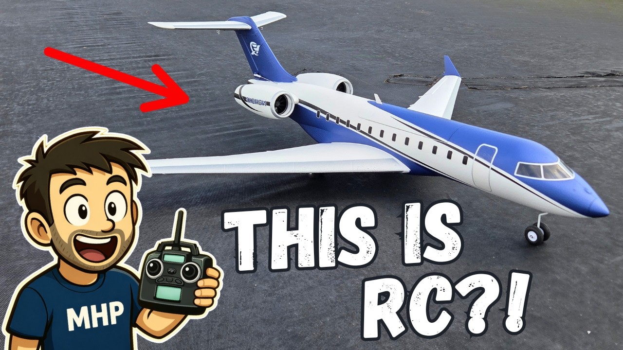 RC Private Jet! XFly J 65 Twin 40mm EDF Review & Flight - YouTube