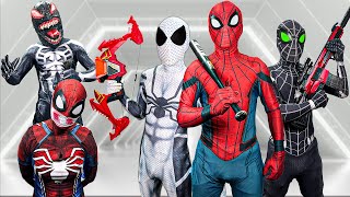 TEAM SPIDER-MAN vs ALIEN SUPERHERO | MANSION BATTLE ( Epic Live Action )