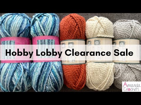 Hobby Lobby clearance yarn. Husband said I could get as much as I wanted  not that I need permission tho. $100 tax included 😍 : r/crochet