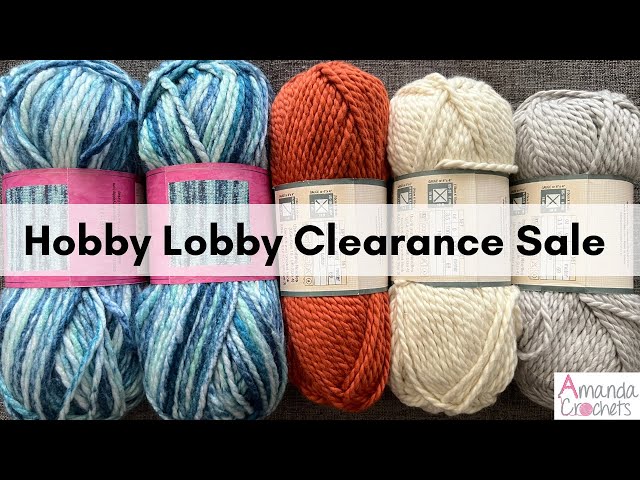 Hobby Lobby Clearance Yarn Haul #hobbylobby #hobbylobbyfinds #hobbylob, Hobby  Lobby Haul