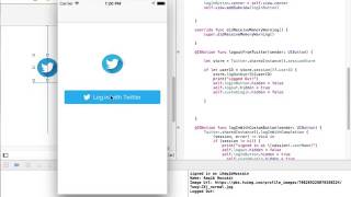 Twitter Login Integration with Fabric in iOS Sample Project Demo