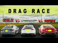 2022 Subaru WRX SPT vs Kia Stinger vs VW Jetta GLI, unusual race unusual results. Drag and Roll Race