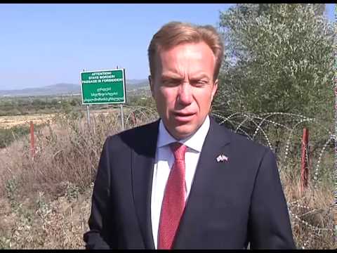 ნორვეგიის საგარეო საქმეთა მინისტრი საოკუპაციო ხაზზე