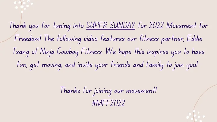 MFF 2022 SuperSunday #2: Eddie Tsang of Ninja Cowb...