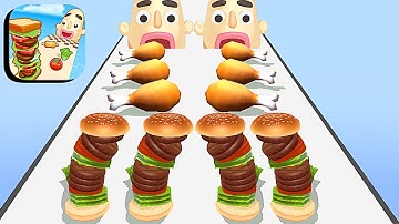 Sandwich Runner ​- All Levels Gameplay Android,ios (Levels 305-306)