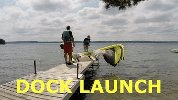 When drift launching your kite off a dock is your only option.