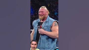 Thumbnail of Brock Lesnar has the most painful high-five imaginable #wwe #raw #brocklesnar