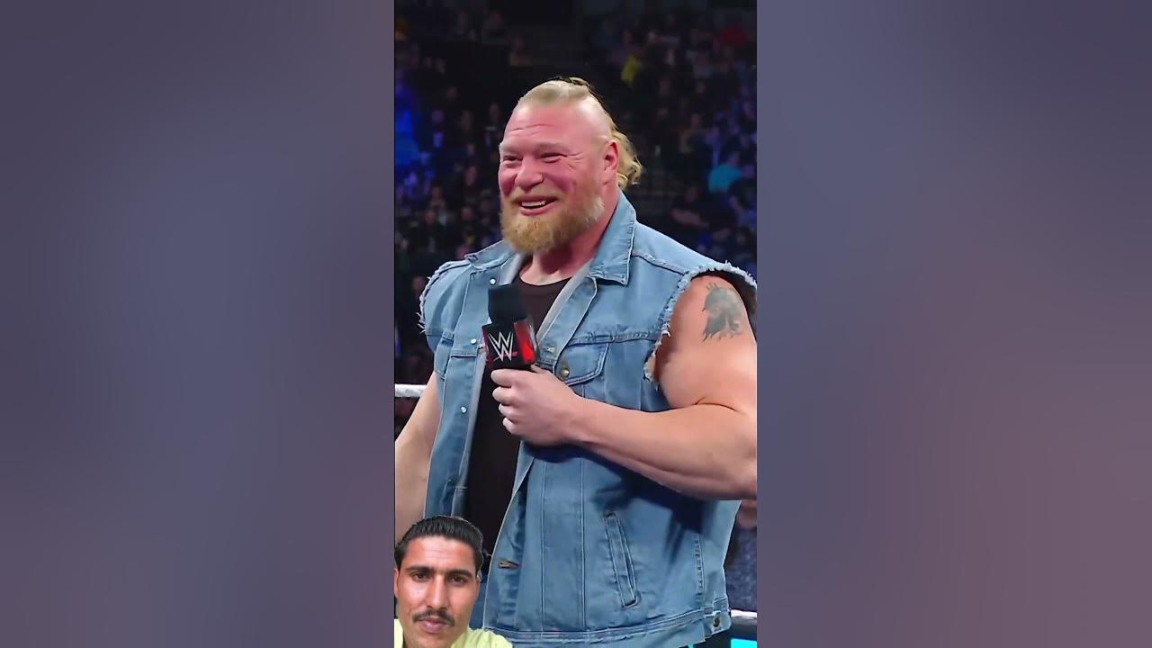 Brock Lesnar has the most painful high-five imaginable #wwe #raw #brocklesnar