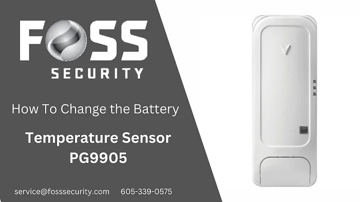 PG9905 Temperature Sensor Battery Replacement