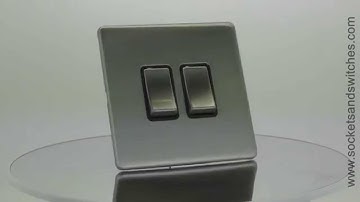 Contemporary Brushed Chrome Sockets and Switches