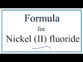 Nickel Compounds and Ionic Charges